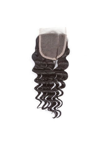 HairYouGo 7A Grade Malaysian Virgin Human Hair Deep Wave 4*4 Closure