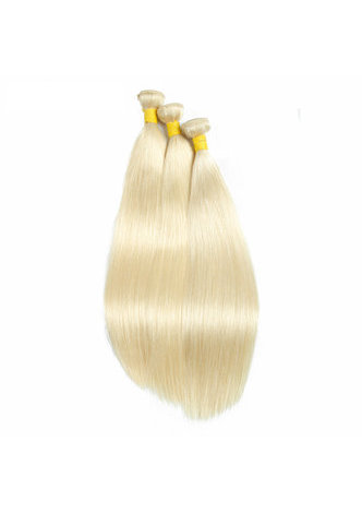 HairYouGo 7A Grade Malaysian Virgin Human Hair Pre-Colored 613 Blonde Weave Weft Straight 10~22 Inch 100g/pc