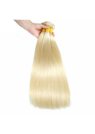 HairYouGo 7A Grade Malaysian Virgin Human Hair Pre-Colored 613 <em>Blonde</em> Weave Weft Straight 10~22