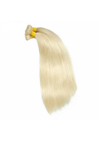 HairYouGo 7A Grade Péruvienne Vergin Cheveux Humains Pré-Colore 613 Blond Weave Trame Droite 10 ~ 22 Pouces 100g / pc