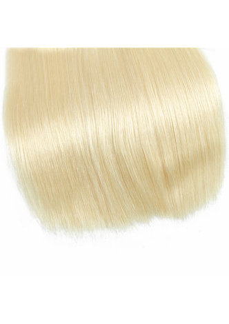 HairYouGo 7A Grade Peruvian Virgin Human Hair Pre-Colored 613 Blonde Weave Weft Straight 10~22 Inch 100g/pc