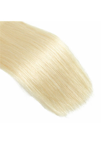 HairYouGo 7A Grade Peruvian Virgin Human Hair Pre-Colored 613 Blonde Weave Weft Straight 10~22 Inch 100g/pc
