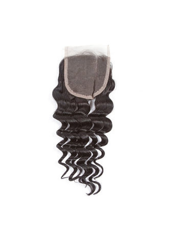 HairYouGo 8A Grade Brazilian Virgin Remy Human Hair Deep Wave 4*4 Closure 