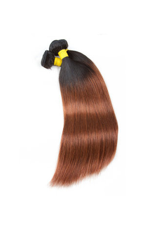 HairYouGo Cheveux Ombre Pré-Coloré Malaisien Non-Remy Cheveux Raides bundles Wave T1 / 30 Cheveux Weave Extension de Cheveux Humains 12-24 Pouces