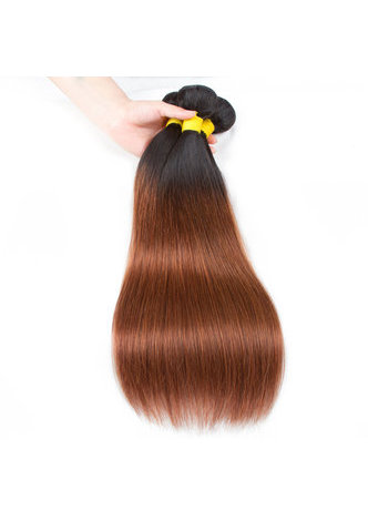 HairYouGo Cheveux Ombre Pré-Coloré Péruvienne Non-Remy cheveux raides faisceaux Wave T1B / 30 Cheveux Weave Extension de Cheveux Humains 12-24 Pouces