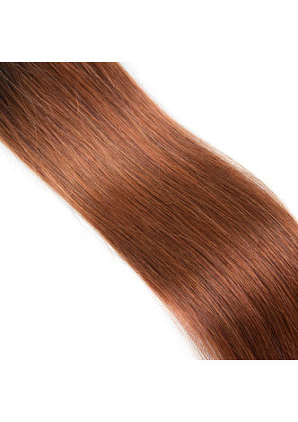 HairYouGo Cheveux Ombre Pré-Coloré Péruvienne Non-Remy cheveux raides faisceaux Wave T1B / 30 Cheveux Weave Extension de Cheveux Humains 12-24 Pouces