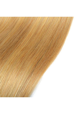 HairYouGo Cheveux Ombre Pré-Coloré Peruvian Non-Remy cheveux raides faisceaux Wave T1B Cheveux Jaunes Weave Extension de Cheveux Humains 12-24 Pouces
