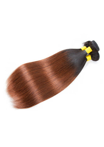 HairYouGo Hair Pre-Colored Ombre Indian Straight hair bundles Wave T1B/30 Hair Weave Human Hair Extension 12-24 Inch