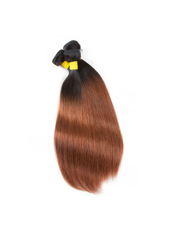 HairYouGo Hair Pre-Colored Ombre Indian Straight hair bundles Wave T1B/30 Hair Weave Human Hair Extension 12-24 Inch