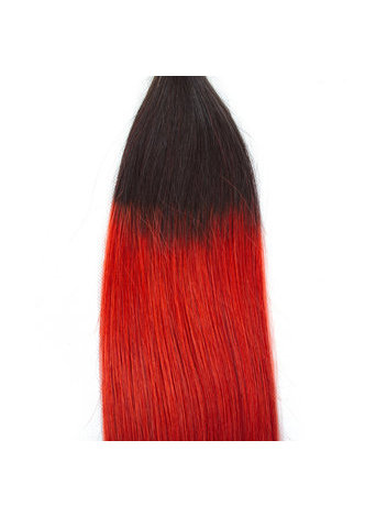 HairYouGo Hair Pre-Colored Ombre Indian Straight hair bundles Wave T1B Red Hair Weave Human Hair Extension 12-24 Inch