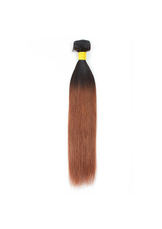 HairYouGo Hair Pre-Colored <em>Ombre</em> Malaysian Non-Remy Straight hair bundles Wave T1B/30 Hair Weave