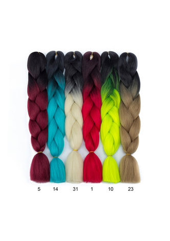 HairYouGo   Synthetic Braiding Hair Extensions 24 inch 100g/piece Pure Colorful to Pick Jumbo Braids Hair in Bundles Deal