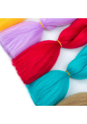 HairYouGo  Ombre High Temperature Fiber Braiding Synthetic Crochet Jumbo Braids 24inch 100g Rainbow Ombre Tone Color Braiding Hair
