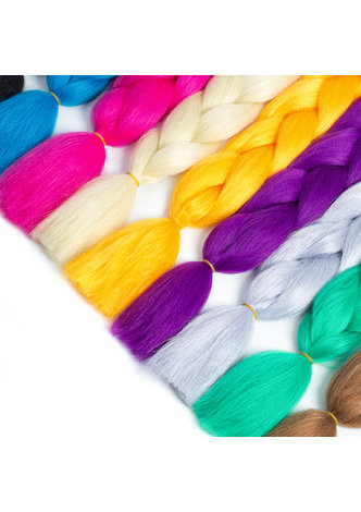 HairYouGo 24 pouces Jumbo Tressage Extensions de Cheveux 100g Haute Température Fibres Synthétiques Jumbo Tresses pour les Femmes Noires 29 Couleurs