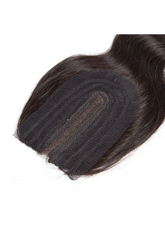 HairYouGo 7A сортность Малайзийские девственные натуральные волосы Объемная Волна 6 свясок сзакрытием #1B натуральный цвет 100г/шт
