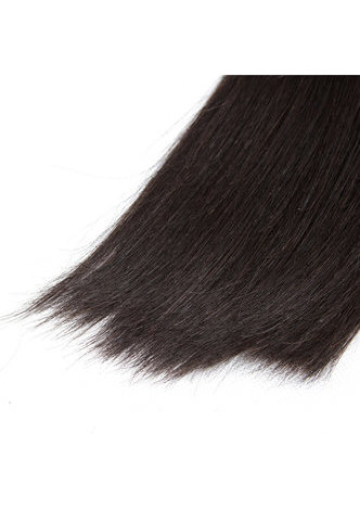 HairYouGo 7A сортность Малайзийские девственные натуральные волосы прямые  6 свясок с закрытием #1B натуральный цвет 100г/шт