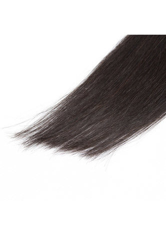 HairYouGo 7A Grade Indian Virgin Human Hair Straight 6 Bundles with Closure #1B Nature Color 100g/pc 