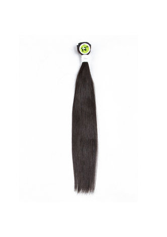 HairYouGo 7A Grade Indian Virgin Human Hair Straight 6 Bundles with Closure #1B Nature Color 100g/pc 