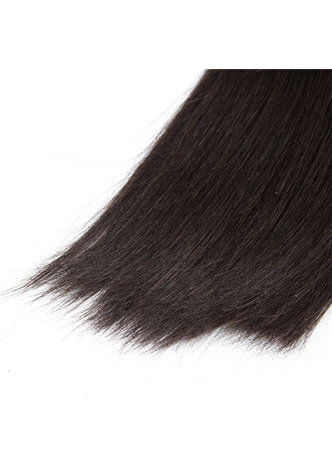 HairYouGo 7A Grade Malaysian Virgin Human Hair Straight  6 Bundles with Closure #1B Nature Color 100g/pc