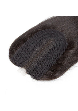 HairYouGo 7A Grade Malaysian Virgin Human Hair Straight  6 Bundles with Closure #1B Nature Color 100g/pc