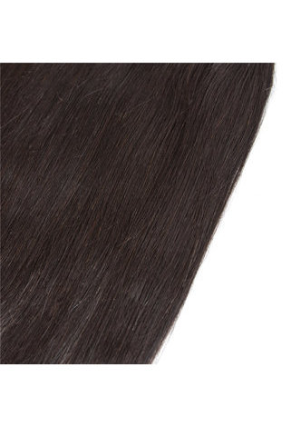 HairYouGo 7A Grade Péruvienne Vergin Cheveux Raides 6 Bundles avec Fermeture # 1B Nature Couleur 100g / pc