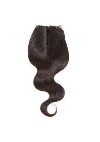 HairYouGo 7A Grade Peruvian Virgin Human Hair Body Wave 6 Bundles with Closure #1B Nature Color 100g/pc