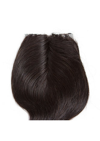 HairYouGo 7A Grade Peruvian Virgin Human Hair Body Wave 6 Bundles with Closure #1B Nature Color 100g/pc
