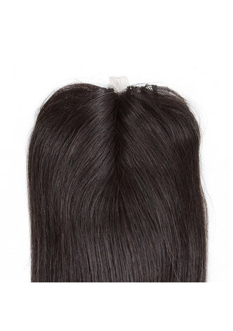 HairYouGo 7A Grade Peruvian Virgin Human Hair Straight 6 Bundles with Closure #1B Nature Color 100g/pc