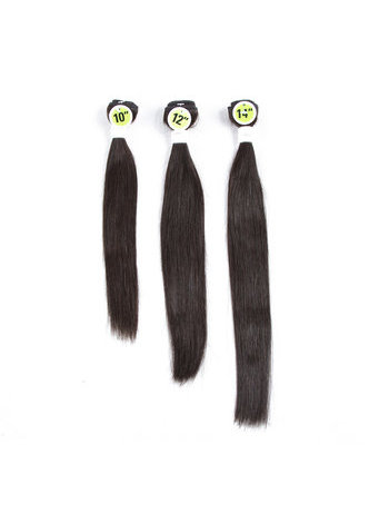 HairYouGo 8A Grade Brésilien Vergin Remy Cheveux Humains Droite 6 Bundles avec Fermeture # 1B Nature Couleur 100g / pc