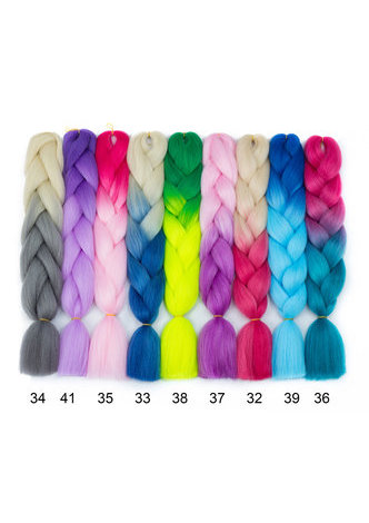 HairYouGo Crochet Tresses Extensions de Cheveux Cheveux Ombre 3-4 Tone Haute Température Synthétique Cheveux 24 pouces Tressage Cheveux Bundles Offres