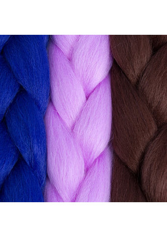 HairYouGo Ombre High Temperature Fiber Braiding Synthetic Crochet Jumbo Braids Rainbow Ombre Tone Color Braiding Hair
