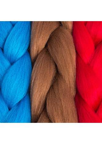 HairYouGo Ombre High Temperature Fiber Braiding Synthetic Crochet Jumbo Braids Rainbow Ombre Tone Color Braiding Hair