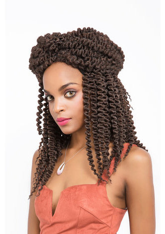 Cheveux YouGo 12 pouces Mambo Twist cheveux pour les femmes noires 5 racines / pack 1B # Kanekalon Basse température 120 g cheveux synthétiques au Crochet