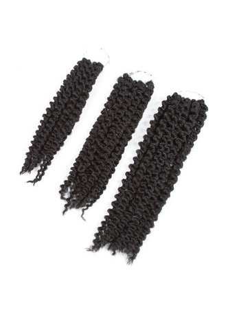 Hair YouGo1B# Mambo Twist Hair for Black Women 5roots/pack 12 inch Kanekalon Low Temperature 120g Synthetic Hair