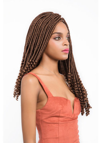 HairYouGo Вьющаяся Faux Locs волосы 24прядей/упаковка 18 дюймов канекалон  низкая Температура 120г 30# Синтетическая Вязального Крючка коса  связка волос