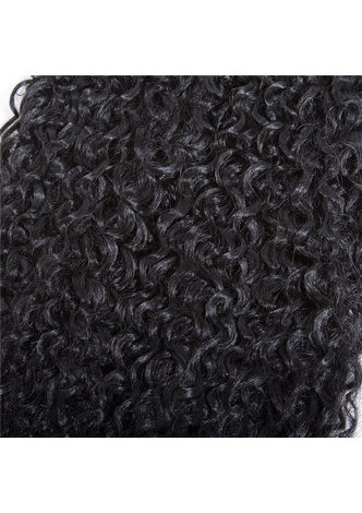 HairYouGo Синтетические Волосы для Наращивания связка   14дюймов 1шт средниее волосы волна1B# двойной уток 120г канекалон волосы