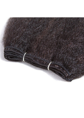 HairYouGo Синтетические Волосы для Наращивания 2шт/лот канекалон волокно ткачества Для Чернокожих Женщин  100г 8 дюймовКудрявое прямое ткачество SP1B/33#
