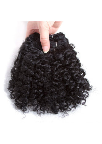 HairYouGo Синтетические Волосы ткачество Для Чернокожих Женщин  100% канекалон волокно 1B цвет  6шт/лот машинный двойной уток  связки  100г