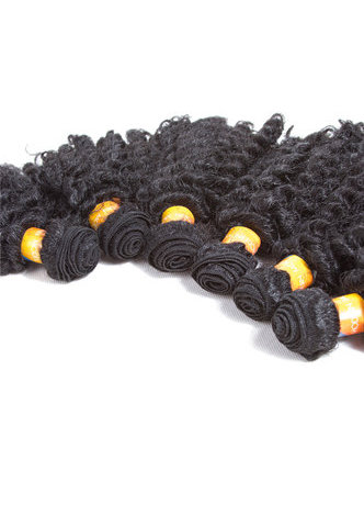 HairYouGo  Synthetic Hair Weft 6pcs/lot 200g Jazz Wave Double Weft Weaving for Black Women 1B Color 5.5inch 7inch 9inch