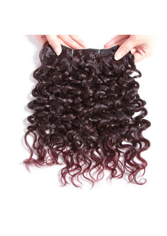 HairYouGo 10inch Synthetic Curly Hair Weave 2Pcs/Pack Medium Short Hair Extensions T2/99J Kanekalon Ombre Hair 6 Colors