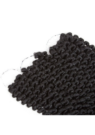HairYouGo 11 дюймов мамбо заплетенная Наращивание Волосы 5прядей/упаковка 1B# канекалон  низкая Температура 120г Синтетическая связка волос