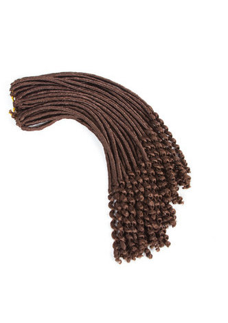 HairYouGo 18inch Synthetic Faux Locs Crochet Hair 1pc 120g Kanekalon Low Temperature Fiber Synthetic Curly Hair Extensions