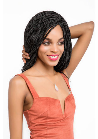 HairYouGo 1B # Sœur Serrures Cheveux pour les Femmes Noires 56 racines / pack Extensions de Cheveux Synthétiques Fibre Basse Température 1pack 120g