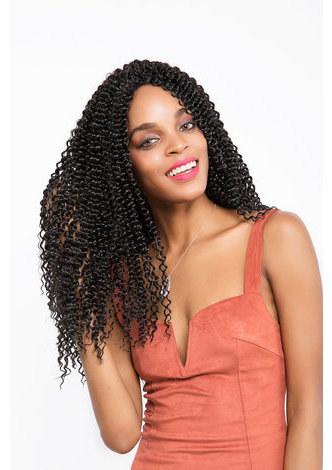 HairYouGo 1B# Bohemian Braids Hair 36roots/pack Kanekalon Low Temperature 85g Synthetic Crochet Curly Braids for Black Women