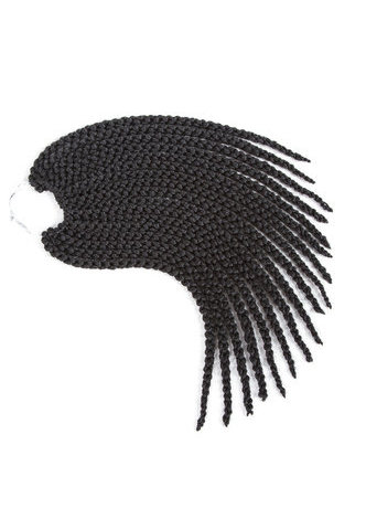 HairYouGo 4D коса  Синтетические Волосы для Наращивания 100% канекалон волокно 1шт/лот Вязального Крючка коса  18 strands/упаковка 1B#