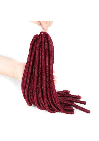 HairYouGo Curly Doux Dread Lock Crochet Extension de Cheveux 14 Racines Synthétiques Basse Température Fibres Tresses 1pc / lot 27 # 99J #