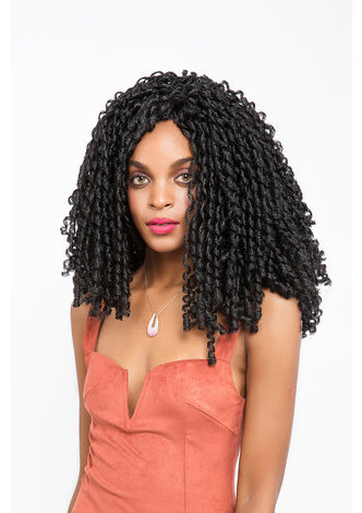 HairYouGo Doux Dread Verrouiller Cheveux 1B # 15 racines / paquet 12 pouce Kanekalon Basse Température 75g Synthétique Bouclés Crochet Tresses Cheveux