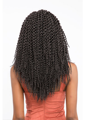 HairYouGo Havana Twist Braids Hair 28roots/pack Kanekalon Low Temperature 1B# Crochet Braiding Curly Hair Extensions 