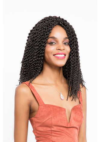 HairYouGo Havane Twist tresse cheveux 28 racines / paquet Kanekalon basse température 1 b # Crochet tressage extensions de cheveux bouclés