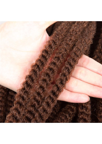 HairYouGo Kinky Braid Extensions de cheveux synthétiques 18 pouces Kanekalon Basse température Fiber Curly Crochet Tresses cheveux 5 pcs beaucoup lot 14 brins / article